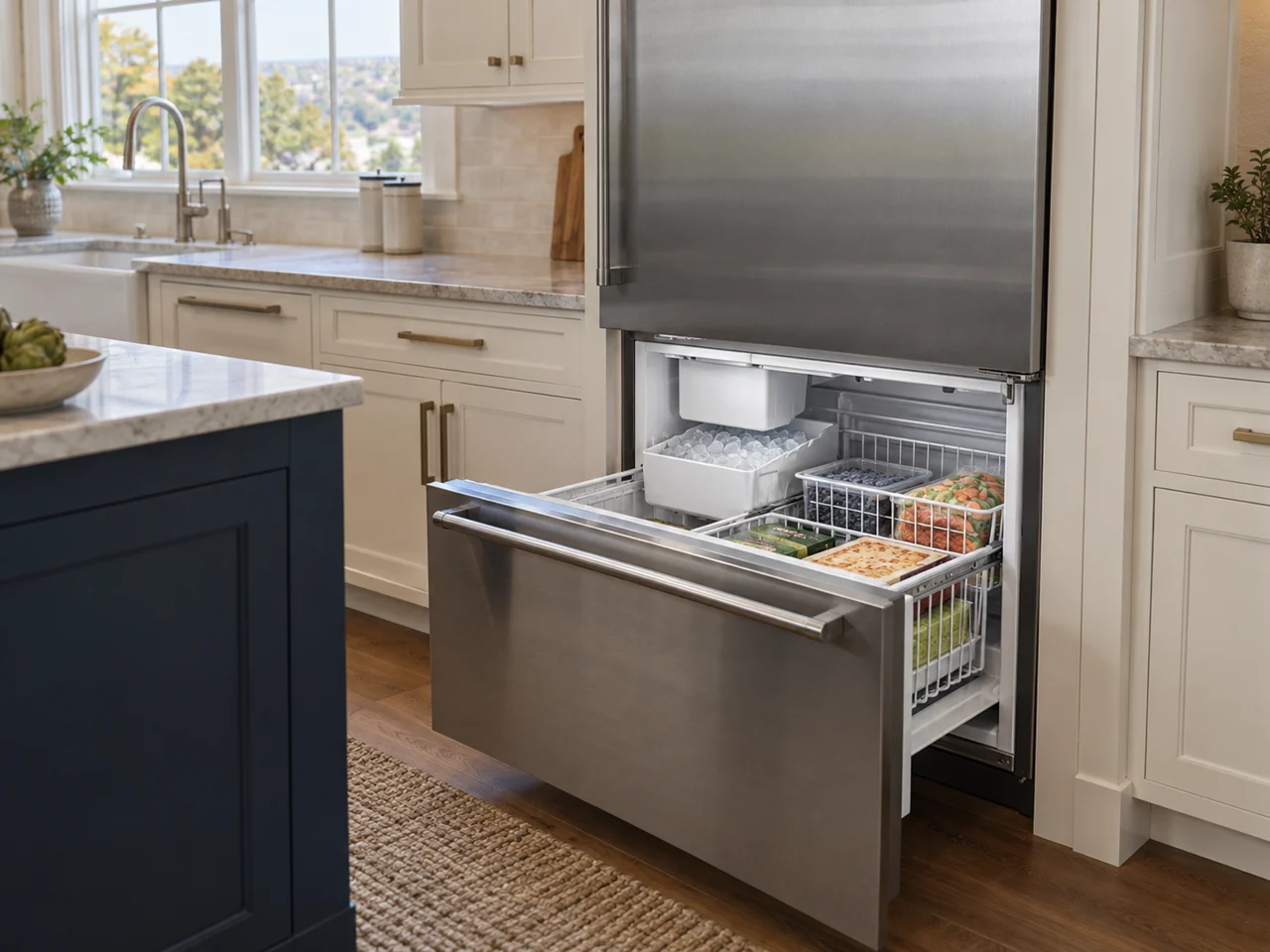 Illustration of a Sub-Zero ice maker