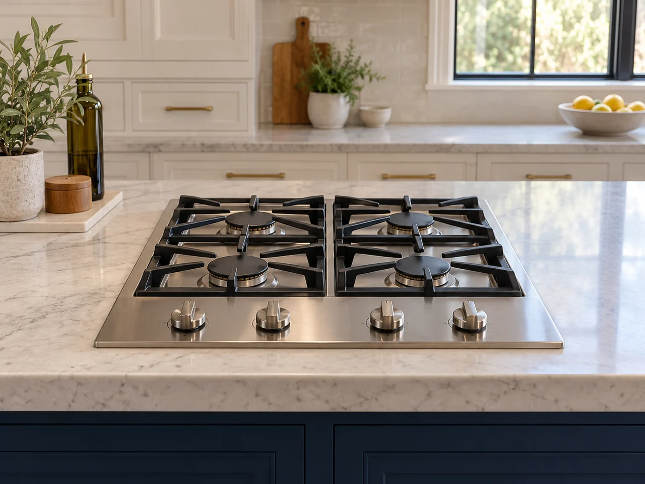 Illustration of Viking cooktop