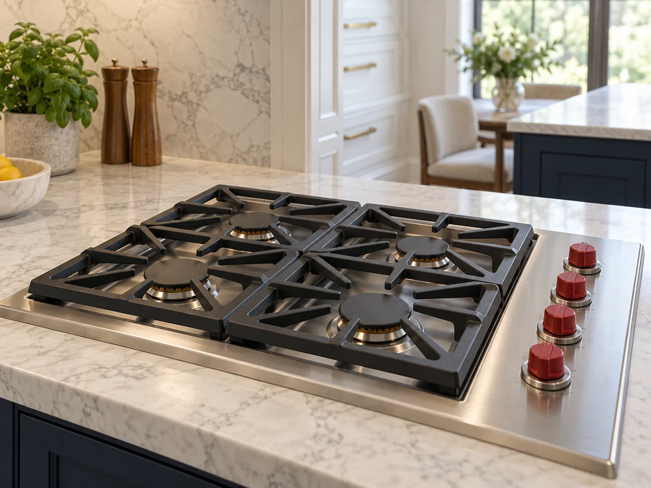 Illustration of Wolf cooktop